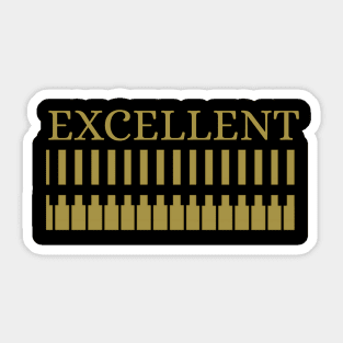 Piano excellent Sticker